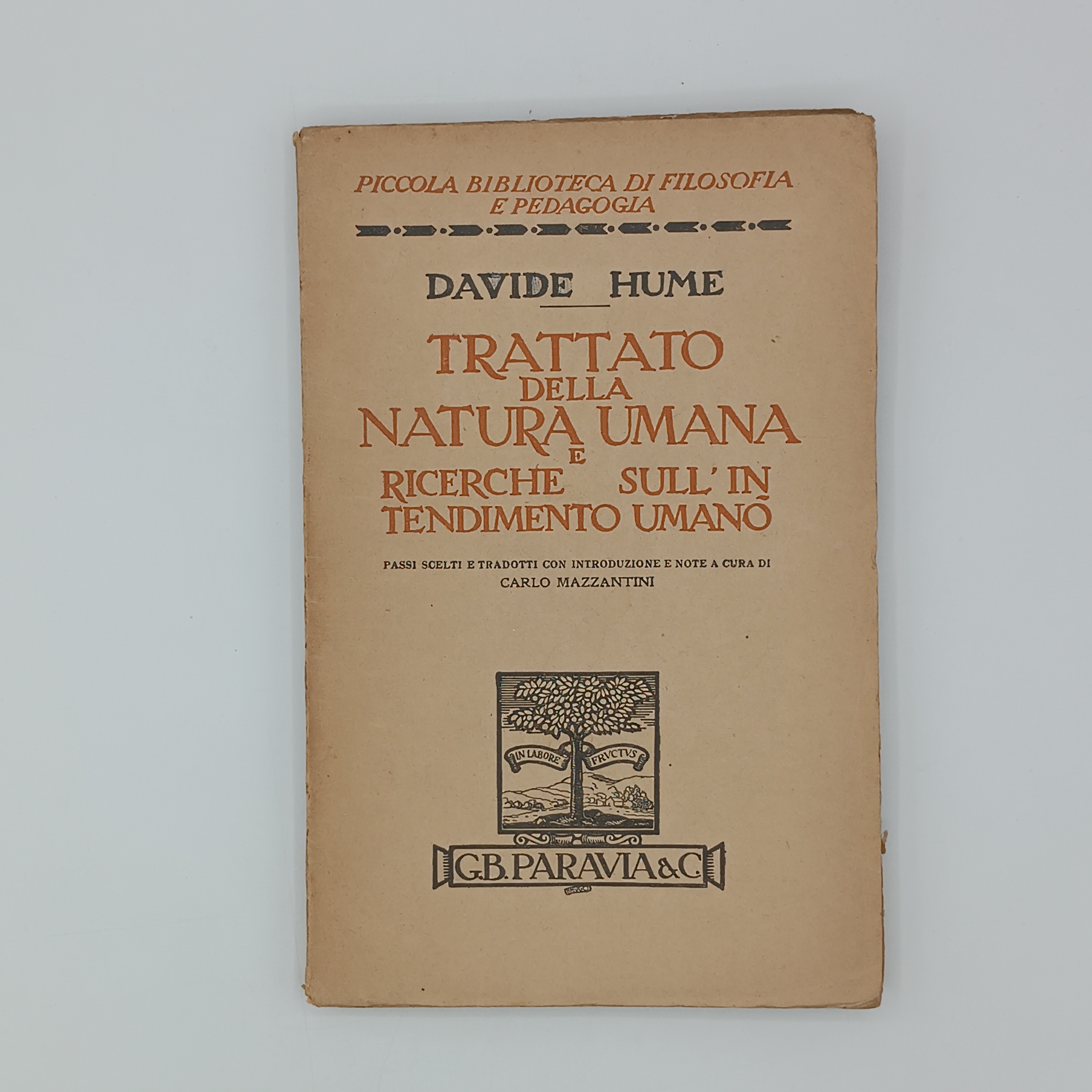 Trattato della natura umana e ricerche sull'intendimento umano