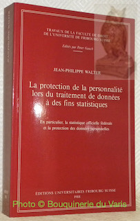 La protection de la personnalité lors du traitement de données …