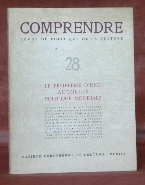 Comprendre. Revue de politique de la culture. 28. Le problème …