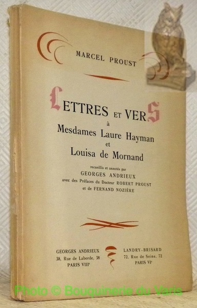 Lettres et vers à Mesdames Laure Hayman et Louisa de …
