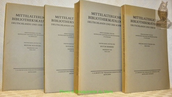 Mittelalterliche Bibliothekskataloge Deutschlands und der Schweiz. Herausgegeben von der Bayerischen …