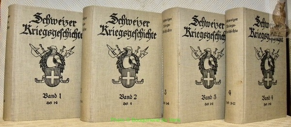 Schweizer Kiregsgeschichte. Hefte 1 bis 12. 4 Bände.