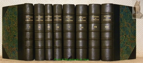 Oeuvres complètes et posthumes de J. Racine. 8 Volumes (complets). …