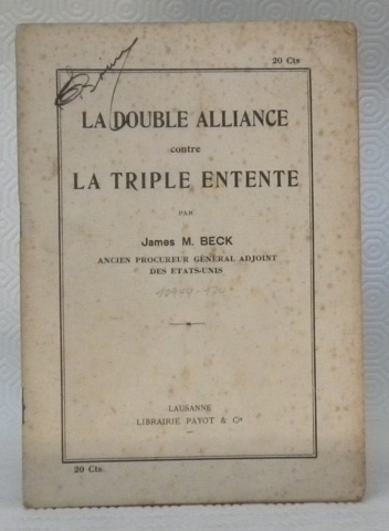 La double alliance contre la triple entente.