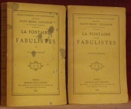 La Fontaine et les fabulistes. Nouvelle édition. 2 volumes.
