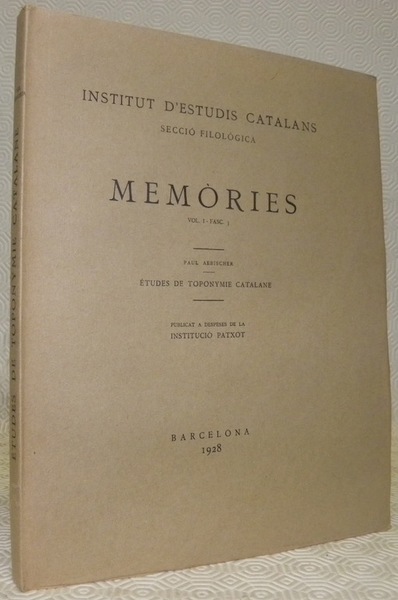 Etudes de toponymie catalane. I. Les noms de personne dans …