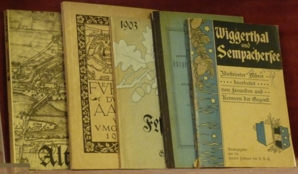 5 Heften über Kantons AARGAU. - Wiggerthal und Sempachersee. Illustrierter …