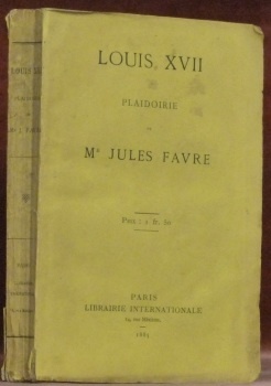 Louis XVII. Plaidoirie.
