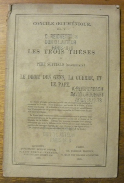 Les trois thèses du Père Suffield (dominicain) sur le droit …