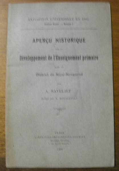 Aperçu historique sur le développement de l’enseignement primaire dans le …