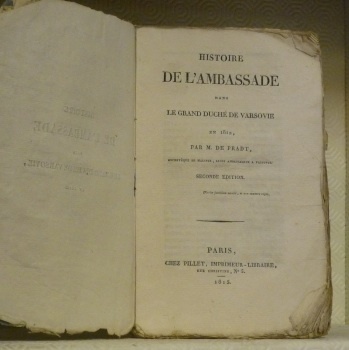 Histoire de l’Ambassade dans le Grand Duché de Varsovie en …