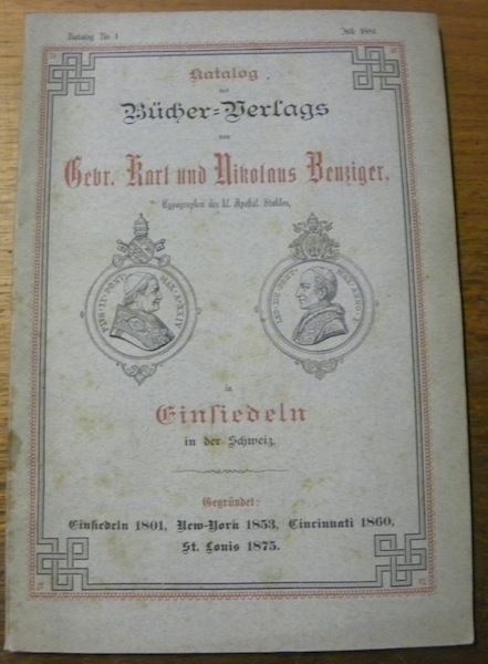 Katalog des Bücher-Verlags von Gebr. Karl und Nikolaus Benziger in …