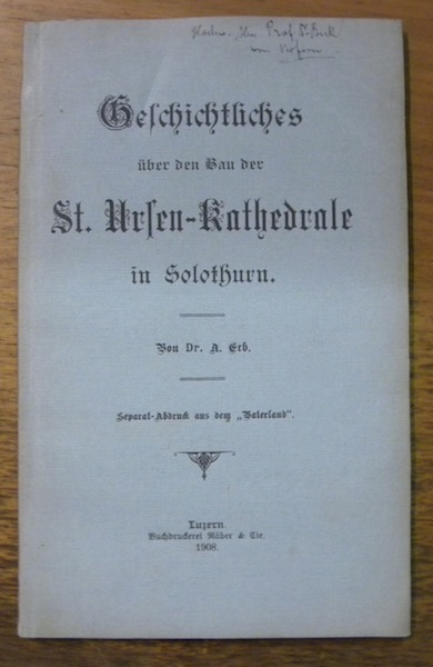 Geschichtliches über den Bau der St. Ursen-Kathedrale in Solothurn.