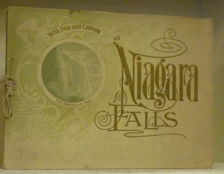 With pen and camera at Niagara Falls.