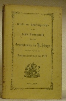 Bericht des Regierungsrathes an den hohen Kantonsrath über das Gemeindewesen …