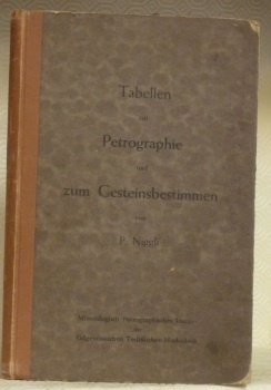 Tabellen zur Petrographie und zum Gesteinsbestimmen.