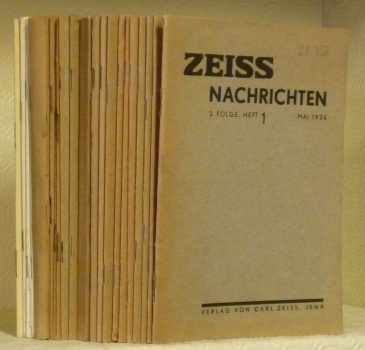 ZEISS NACHRICHTEN. 2. Folge, 10 Hefte (Mai 1936-April 1939). 3. …