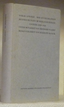 Der Bücherkarren. Besprechungen im berliner Börsen-Courier 1920-1928. Unter Mitarbeit von …