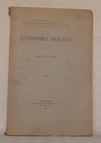 Astronomia Practica. Universidad Nacional de Tucuman. Instituto de Investigaciones Tecnico …