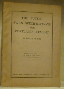 The future swiss specifications for Portland Cement. Dedicated to the …
