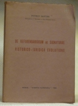 De Referendariorum ac Signaturae Historico-Juridica evolutione.