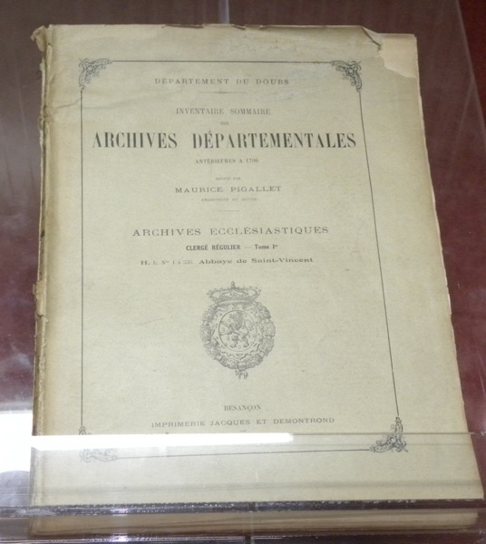 Inventaire sommaire des Archives Départementales antérieures à 1790. Archives Ecclésiastiques, …