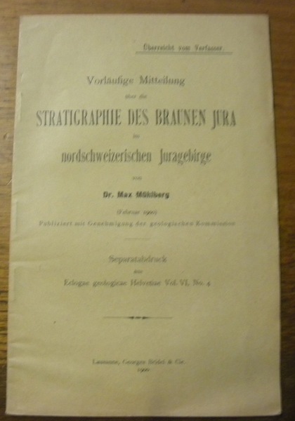 Vorläufige Mitteilung über die Stratigraphie des Braunen Jura im Nordschweizerischen …