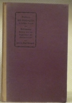 Namen- und Sachregister zur deutschen Ausgabe von Gobineaus. Versuch über …