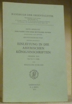 Hanbuch der Orientalistik. Herausgegeben von B. Spuler unter Mitarbeit von …