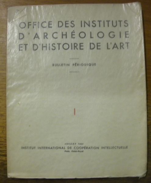 BULLETIN de l’Office International des Instituts d’Archéologie et d’Histoire de …