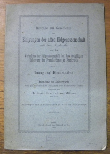 Beiträge zur Geschichte der Einigungen der alten Eidgenossenschaft mit dem …