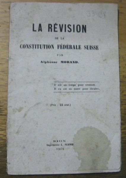 La révision de la Constitution fédérale suisse.