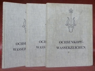 Die Ochsenkopf-wasserzeichen. 1. Teil : Findbuch II, 1 der Wasserzeichenkartei …