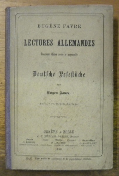 Lectures allemandes ou choix de versions à l’usage des gymnases …