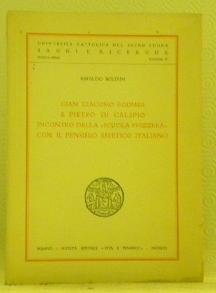 Gian Giacom Bodmer e Pietro di Calepio incontro della “ …
