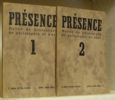 Présence 1, 2, 3 et 4. Revue de littérature, de …