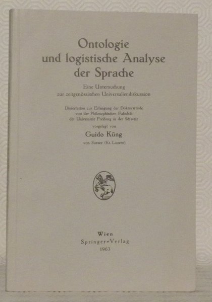 Ontologie und logistische Analyse der Sprache. Eine Untersuchung zur zeitgenössischen …