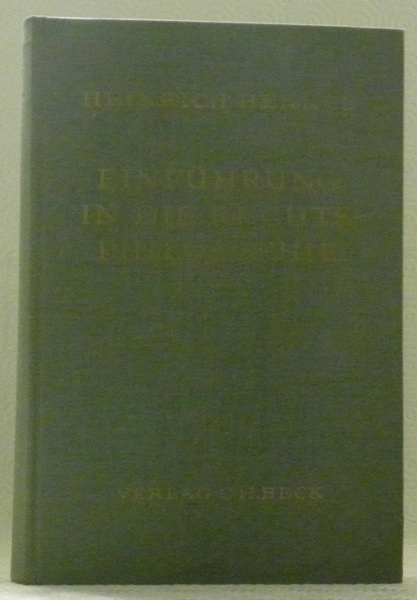 Einführung in die Rechtsphilosophie. Grundlagen des Rechts.