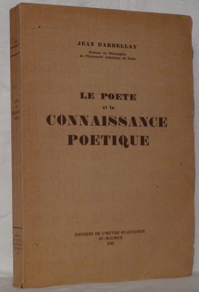 Le poète et la connaissance poétique.