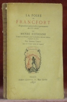 La Foire de Francfort (Exposition universelle et permanente au XVIe …