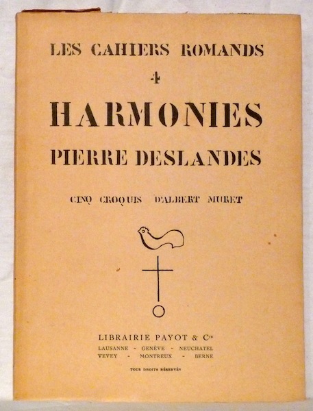 Harmonies. Collection Les Cahiers Romands 4. Illustrations de d’Albert Muret.