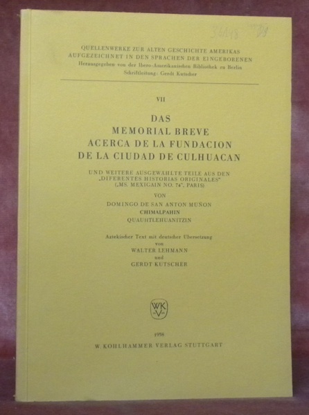 Das Memorial Breve Acerca de la fundacion de la ciudad …