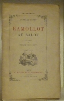 Ramollot au Salon. Eau-forte de Félix Régamey.