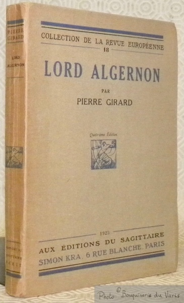 Lord Algernon. Collection de la Revue Européenne, n.° 18.