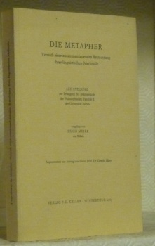 Die Metapher. Versuch einer zusammenfassenden Betrachtung ihrer linguistischen Merkmale. Diss.