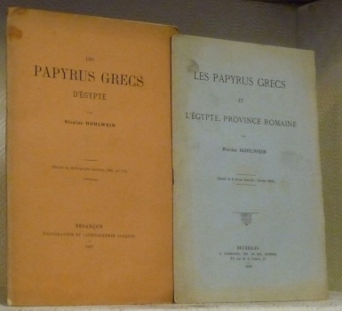 Les papyrus grecs d’Egypte. Extrait du Bibliographe moderne. Les papyrus …