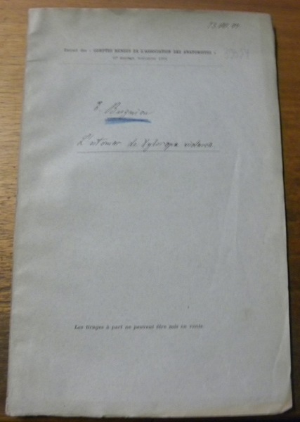 L’estomac de Xylocopa Violacea. Avec 4 planches. Extrait de Comptes …