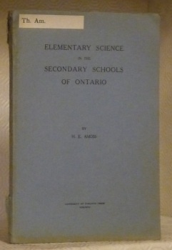 Elementary science in the secondary schools of Ontario. Dissertation.