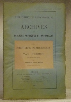 Les porphyres quartzifères du Val Ferret. Note pétrographique. Extrait des …