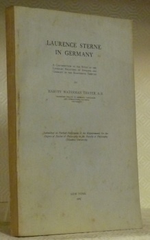 Laurence Sterne in Germany. A contribution to the study of …